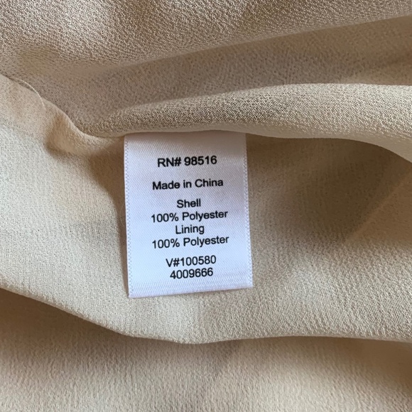 Coldwater Creek Sleeveless Watercolor Floral Front Tie Chiffon Blouse Size 1X - Picture 6 of 7